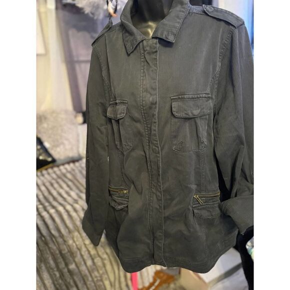 Torrid property of no one roses black utility Jacket/coat 2 - Picture 9 of 10